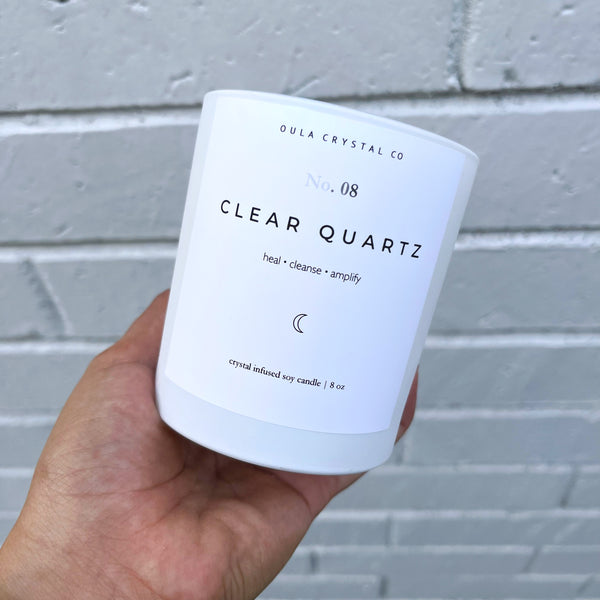 Clear Quartz Candle
