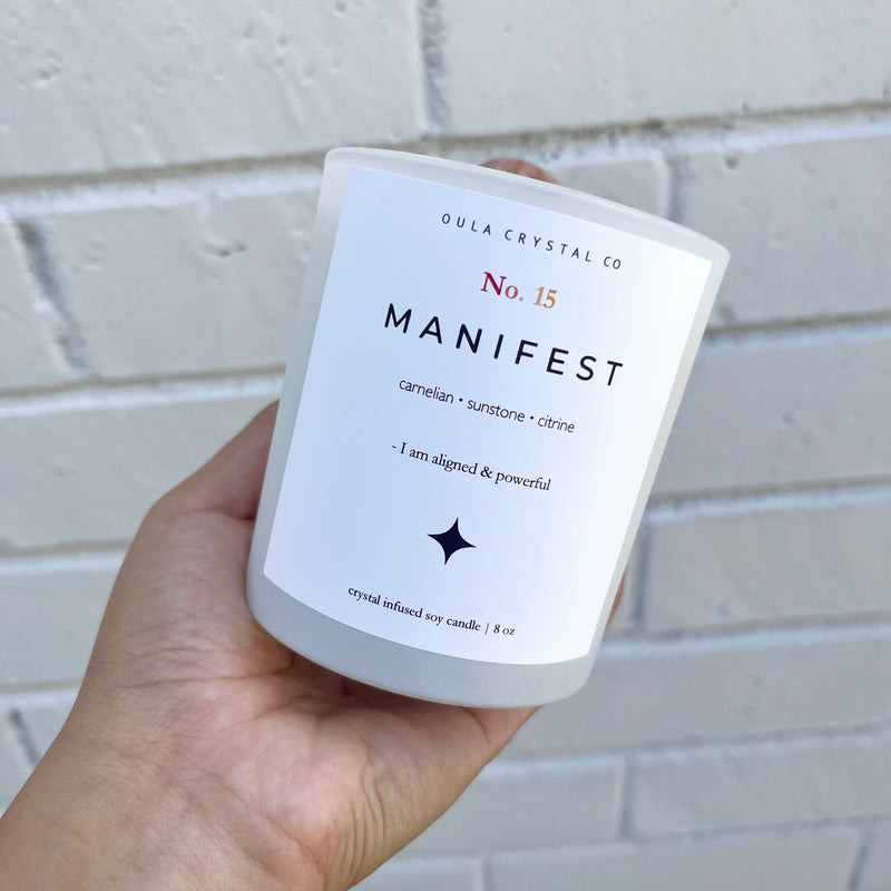 Manifest Crystal Candle🧡💫