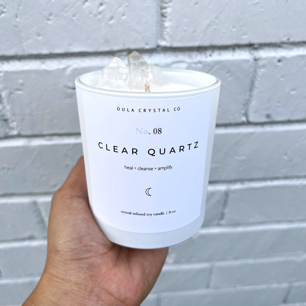 Clear Quartz Candle