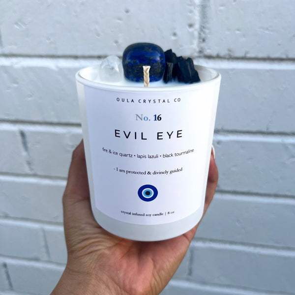 Evil Eye Crystal Candle 🧿✨