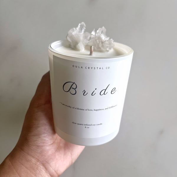 Bride Crystal Candle 👰💍✨
