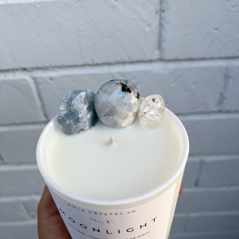 Soy and Gel Wax Candle, with embedded 18th Key, fill of glitter and gems.  #lusterlights