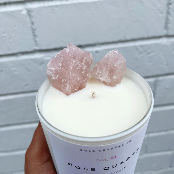 Rose Quartz Candle